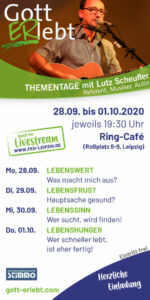 Flyer Thementage Leipzig vom 28.09. bis 01.10.2020