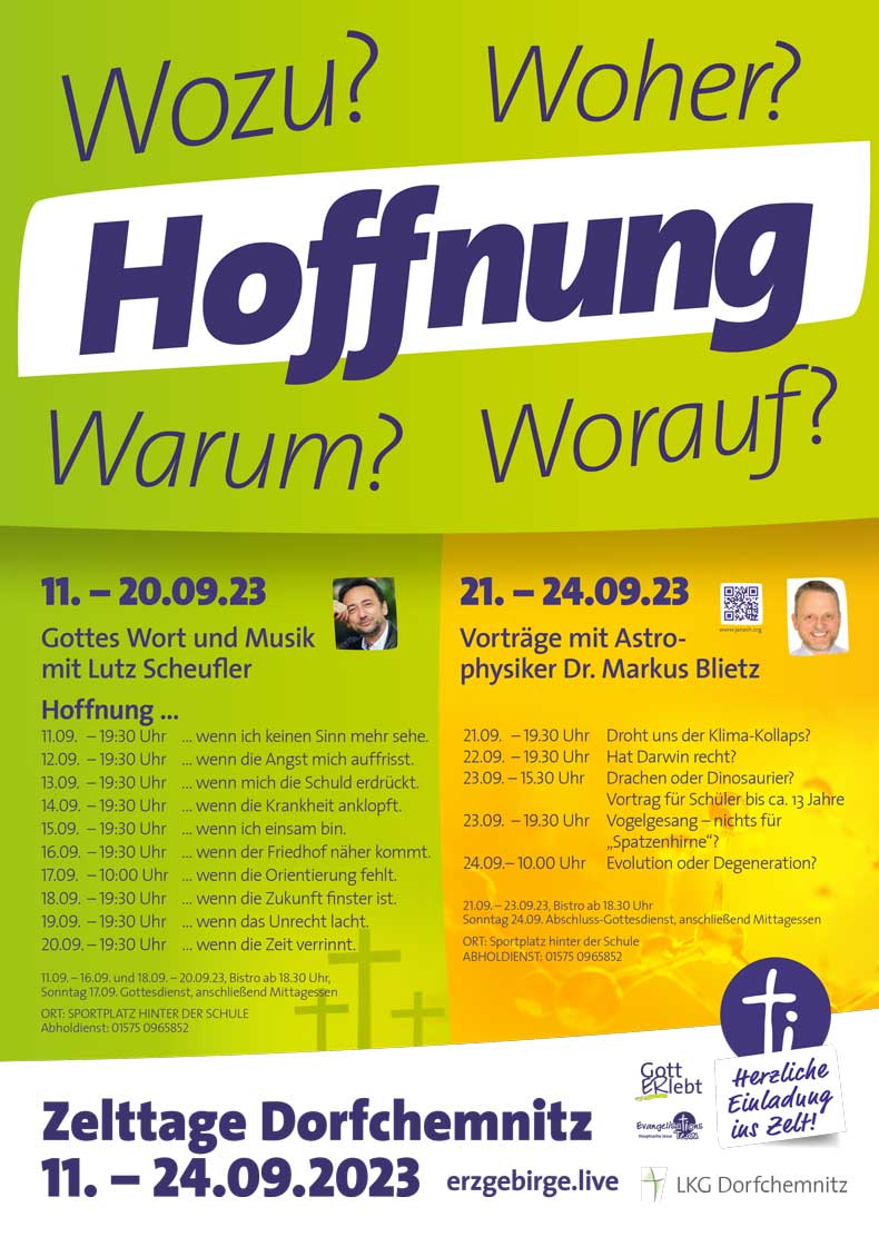 Plakat Zelttage Dorfchemnitz September 2023
