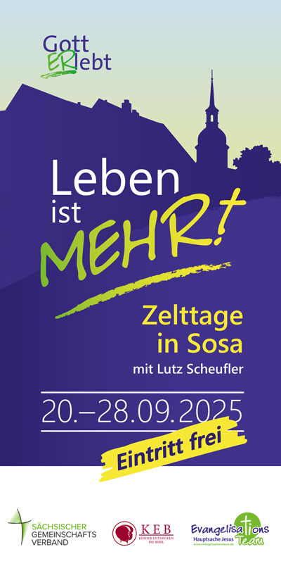Cover Flyer Gott ERlebt Sosa September 2025